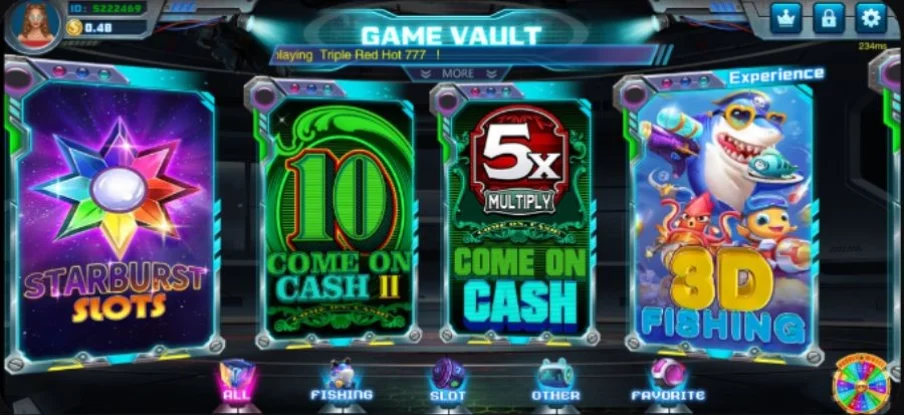 game vault login 777