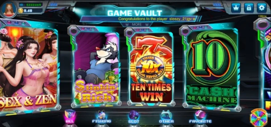 game vault 777 login