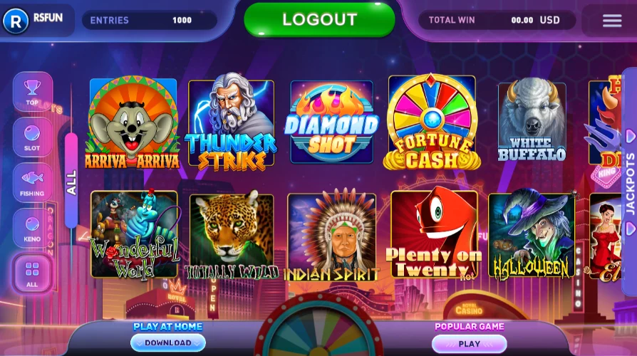 riversweeps platform screenshot