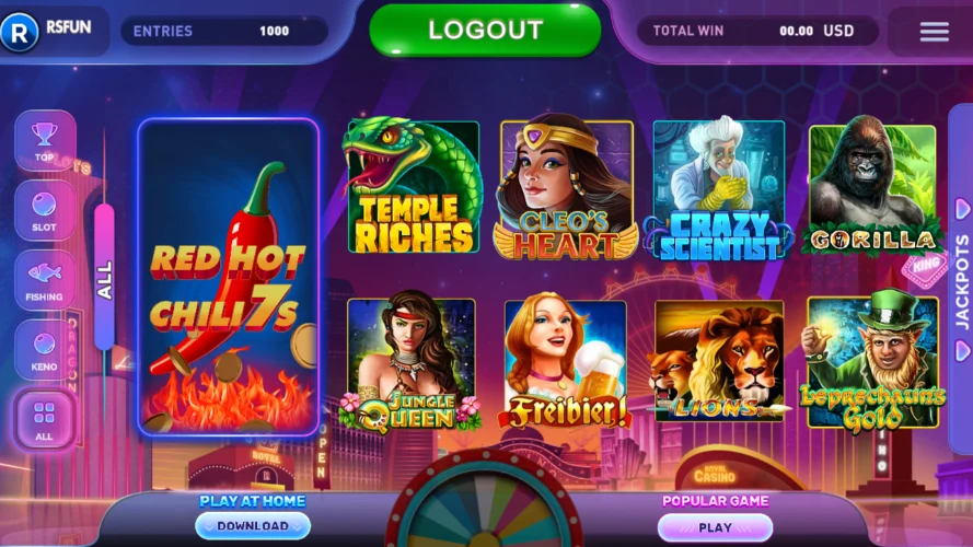riversweeps platform screenshot