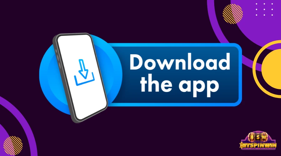 blue app download icon
