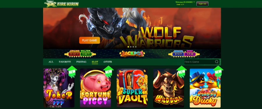 fire kirin platform screenshot