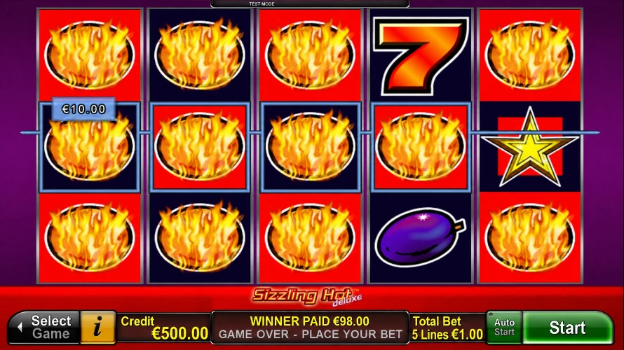 sizzling hot deluxe slot