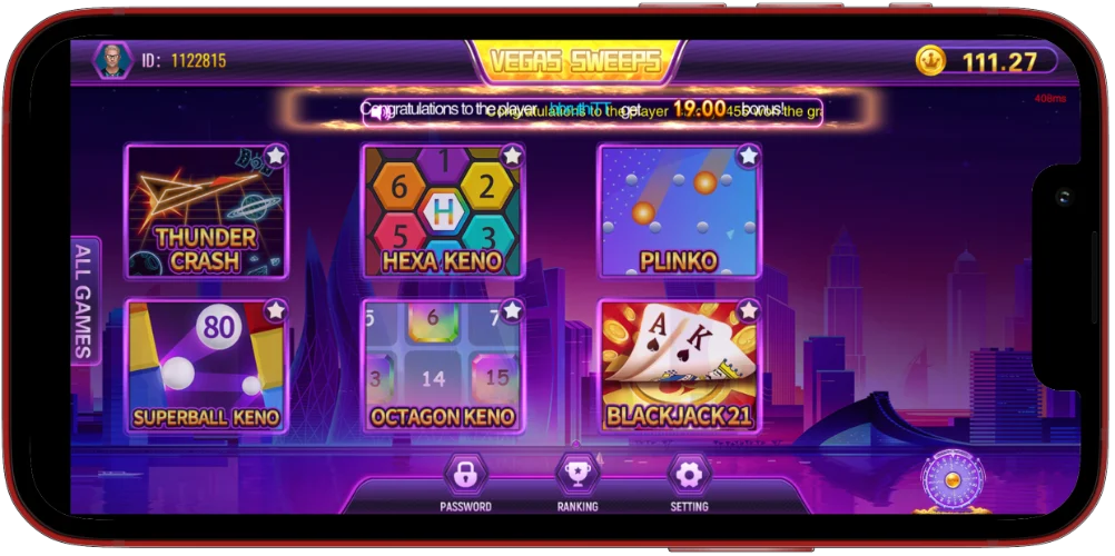 vegas sweeps download